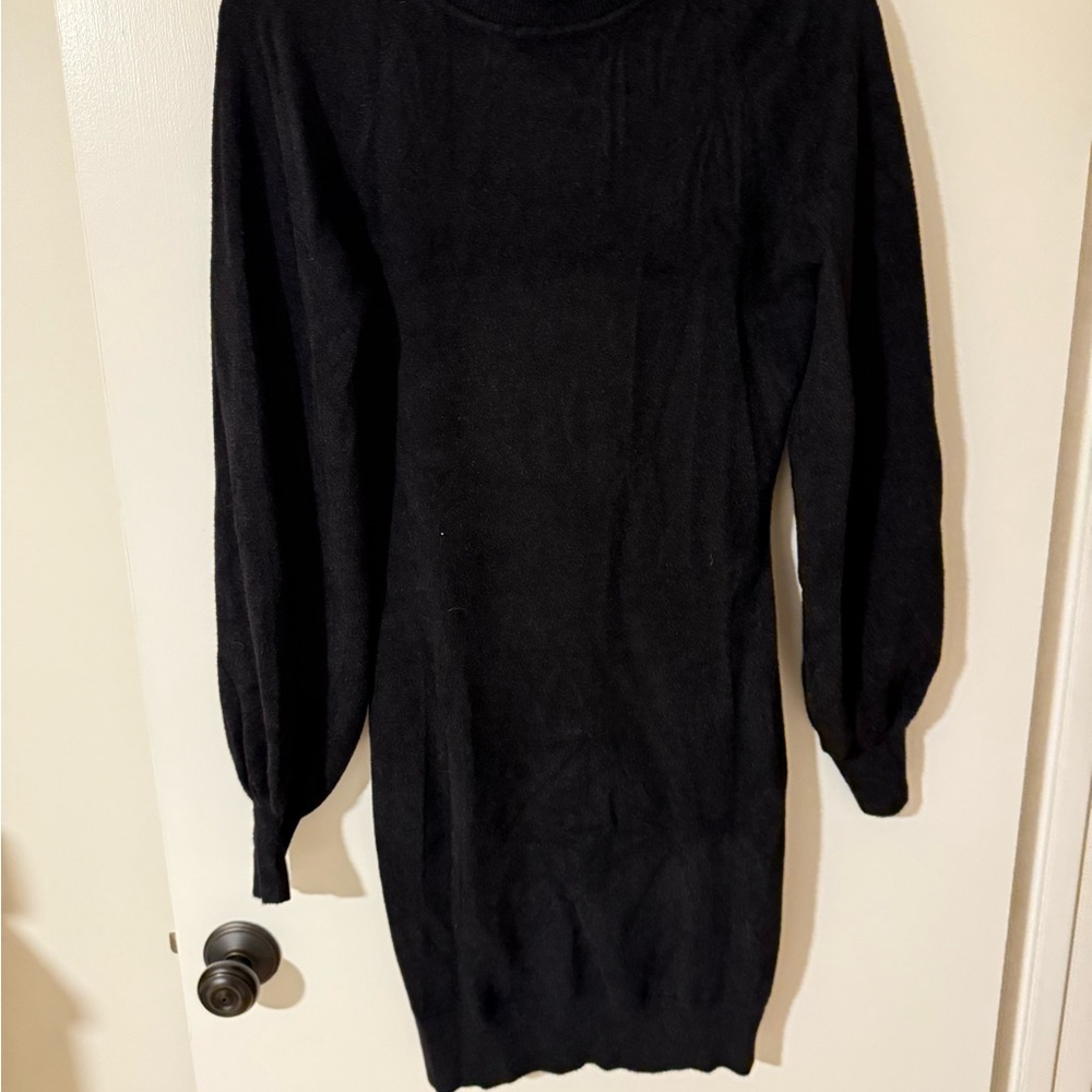 Elegant Black Long Sleeve Dress